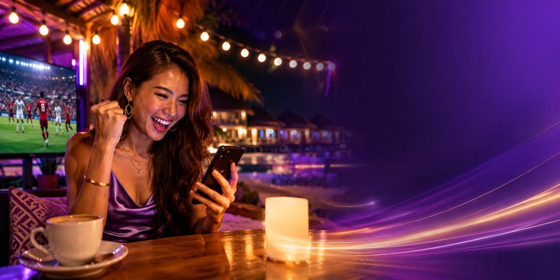 Pemain Malaysia bermain baccarat langsung melalui telefon pintar vip99 di Langkawi
